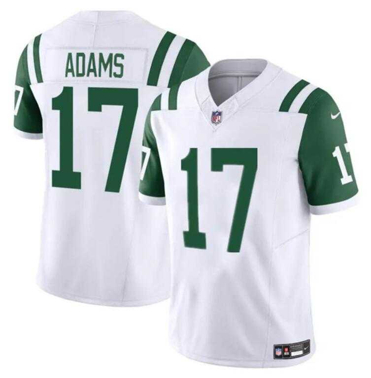 Men & Women & Youth New York Jets #17 Davante Adams White 2024 Classic Alternate Vapor F.U.S.E. Limited Stitched Football Jersey->new york jets->NFL Jersey